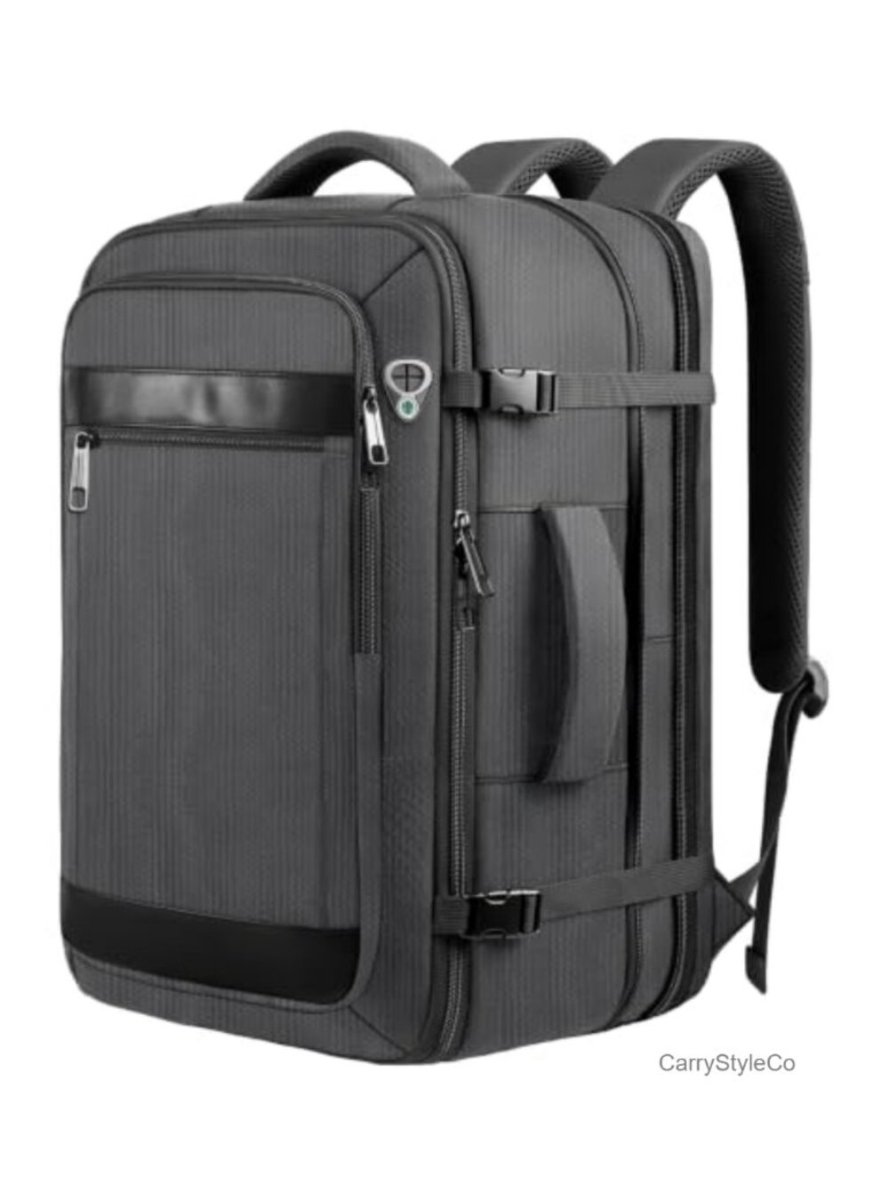 Expandable Travel Backpack Water Resistant Nylon Carry On Flight Approved